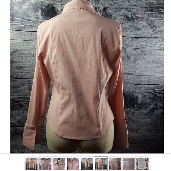 Beechers Brook Women sz L Long Sleeves Casual Business Buttons Down Fuschia - Picture 6 of 9